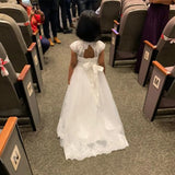 Erstkommunionkleider Blumenmädchenkleid Schnür-Kommunionkleid Ballkleid Mädchenkleid Festzugskleider für Mädchen Prinzessin 
