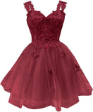 3D Butterfly Short Homecoming Dresses Sparkly Tulle Prom Dress Teens Off Shoulder DAMA Dresses for Quinceanera