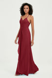 Halter Chiffon Simple Bridesmaid Dresses Formal Evening Party gowns Dress Sleeveless