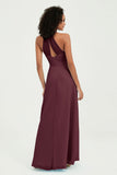 Halter Chiffon Simple Bridesmaid Dresses Formal Evening Party gowns Dress Sleeveless