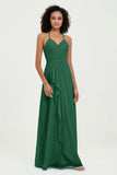 Halter Chiffon Simple Bridesmaid Dresses Formal Evening Party gowns Dress Sleeveless