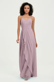Halter Chiffon Simple Bridesmaid Dresses Formal Evening Party gowns Dress Sleeveless