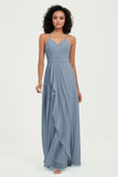 Halter Chiffon Simple Bridesmaid Dresses Formal Evening Party gowns Dress Sleeveless
