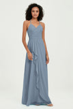 Halter Chiffon Simple Bridesmaid Dresses Formal Evening Party gowns Dress Sleeveless