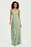 Halter Chiffon Simple Bridesmaid Dresses Formal Evening Party gowns Dress Sleeveless
