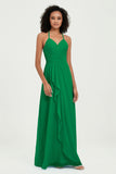 Halter Chiffon Simple Bridesmaid Dresses Formal Evening Party gowns Dress Sleeveless