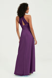 Halter Chiffon Simple Bridesmaid Dresses Formal Evening Party gowns Dress Sleeveless