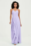 Halter Chiffon Simple Bridesmaid Dresses Formal Evening Party gowns Dress Sleeveless