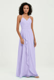 Halter Chiffon Simple Bridesmaid Dresses Formal Evening Party gowns Dress Sleeveless
