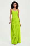 Halter Chiffon Simple Bridesmaid Dresses Formal Evening Party gowns Dress Sleeveless