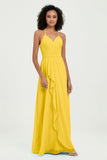 Halter Chiffon Simple Bridesmaid Dresses Formal Evening Party gowns Dress Sleeveless