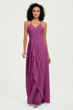 Halter Chiffon Simple Bridesmaid Dresses Formal Evening Party gowns Dress Sleeveless