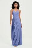 Halter Chiffon Simple Bridesmaid Dresses Formal Evening Party gowns Dress Sleeveless