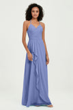 Halter Chiffon Simple Bridesmaid Dresses Formal Evening Party gowns Dress Sleeveless