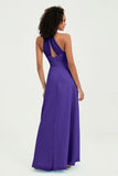 Halter Chiffon Simple Bridesmaid Dresses Formal Evening Party gowns Dress Sleeveless
