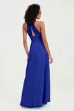 Halter Chiffon Simple Bridesmaid Dresses Formal Evening Party gowns Dress Sleeveless