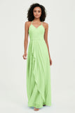 Halter Chiffon Simple Bridesmaid Dresses Formal Evening Party gowns Dress Sleeveless