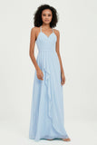 Halter Chiffon Simple Bridesmaid Dresses Formal Evening Party gowns Dress Sleeveless