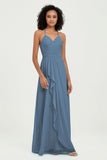 Halter Chiffon Simple Bridesmaid Dresses Formal Evening Party gowns Dress Sleeveless