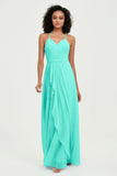 Halter Chiffon Simple Bridesmaid Dresses Formal Evening Party gowns Dress Sleeveless