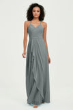 Halter Chiffon Simple Bridesmaid Dresses Formal Evening Party gowns Dress Sleeveless