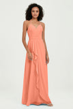 Halter Chiffon Simple Bridesmaid Dresses Formal Evening Party gowns Dress Sleeveless