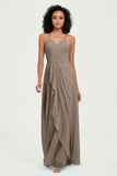 Halter Chiffon Simple Bridesmaid Dresses Formal Evening Party gowns Dress Sleeveless