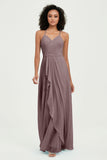 Halter Chiffon Simple Bridesmaid Dresses Formal Evening Party gowns Dress Sleeveless