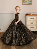 Vestido de princesa con lentejuelas abullonadas color burdeos, de un solo hombro, para bodas, fiestas de cumpleaños, banquetes, vestidos de niña de las flores, vestido de princesa 