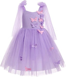 Blumenmädchenkleid, ärmellos, Spaghettiträger, floral bestickt, Prinzessinnenkleid, Kleinkind, Geburtstagsparty, Fee, Tüllkleid 
