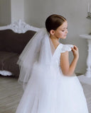 Vestido de tul con tutú para niña de las flores, vestido de satén para bebé niña con cola, vestido de dama de honor juvenil, vestido de novia, vestidos de desfile para niñas 