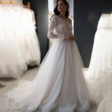 One Shoulder Appliques Tulle Prom Dresses Glitter Ball Gown Wedding Dress Princess Formal Gown
