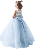 Tulle Flower Girl Dress for Wedding Bridesmaid First Communion Dresses Princess Pageant Party Gown pageant dresses for girls