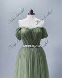 Sweetheart corset dress off shoulder tulle dress Draped Evening gown formal dress women elegant prom party dresses