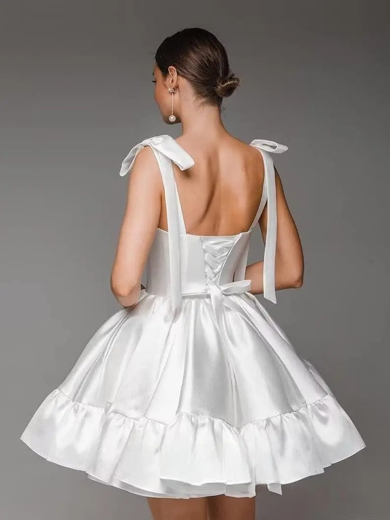 Spaghetti Strap Sweetheart Homecoming Dresses A Line Prom Dress Short Mini Prom Formal Evening Ball Gowns Party Gown