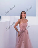 Corset ball gown Two piece Fairy princess tulle dress in blush formal dress women elegant prom party dresses women evening