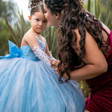 Volle Ärmel Bodenlangen Elegante Mädchen Kinder Geburtstag Party Kommunion Party Kleid Spitze Applikationen Blumenmädchen Kleider für Hochzeit 