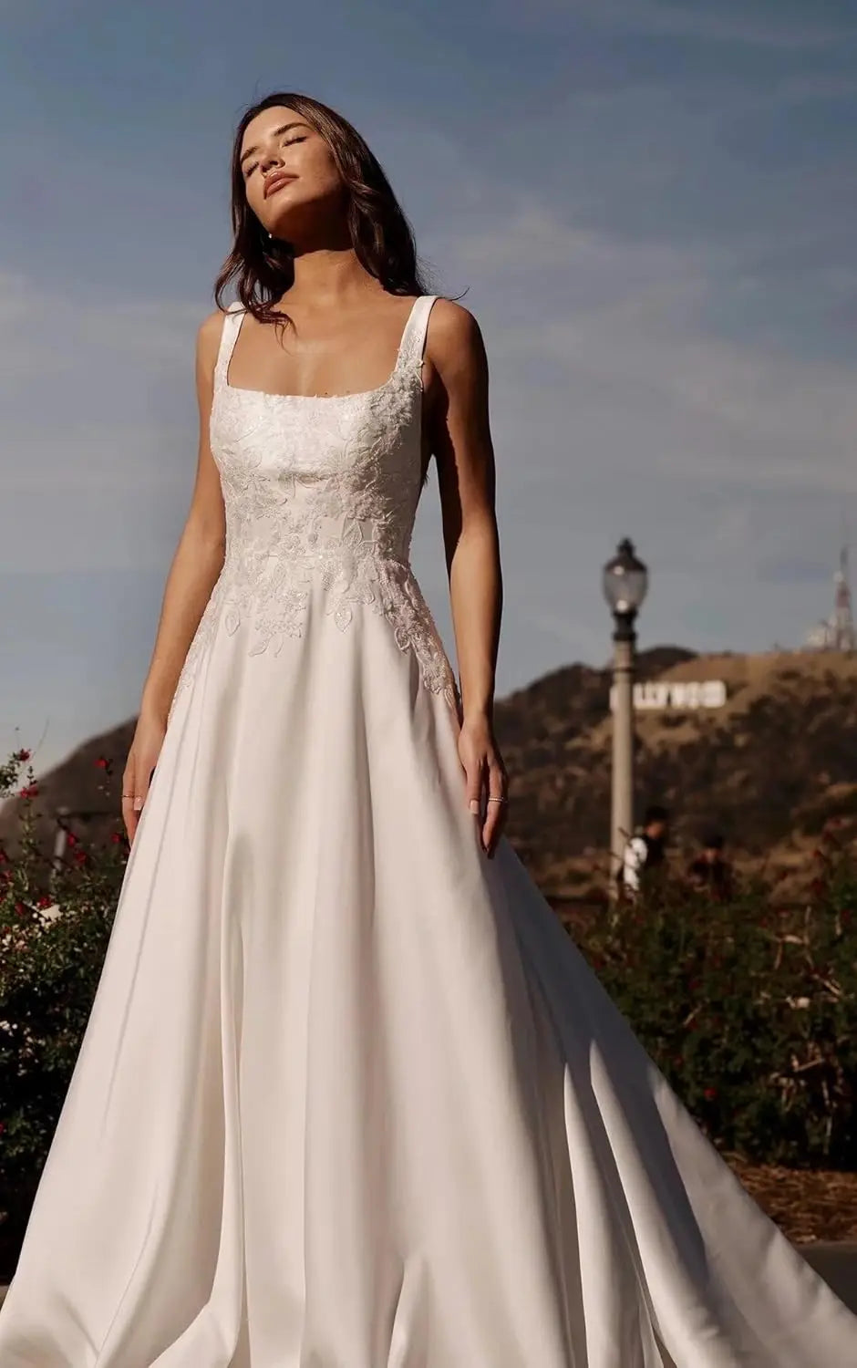 Vestidos de novia hechos a medida para novia, largos, bohemios, con encaje floral, apliques de tul, corsé, playa, línea A, vestidos de novia, vestidos de novia, mangas de encaje 
