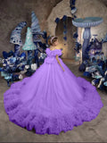 Wedding Ruffles Floor Length Girl Kids Birthday Ball Gown First Holy Communion Gowns Customized Princess Flower Girl Dresses