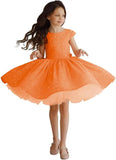 Tutu Festzugskleider Pailletten Blumenmädchenkleid Kurzes Prinzessinnenkleid Ballkleid Blumenmädchenkleider für Hochzeiten 