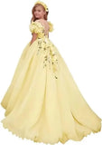 Tulle Flower Girl Dresses for Wedding Girls First Communion Dress Puff Sleeves Ball Gown girls dresses for party and wedding