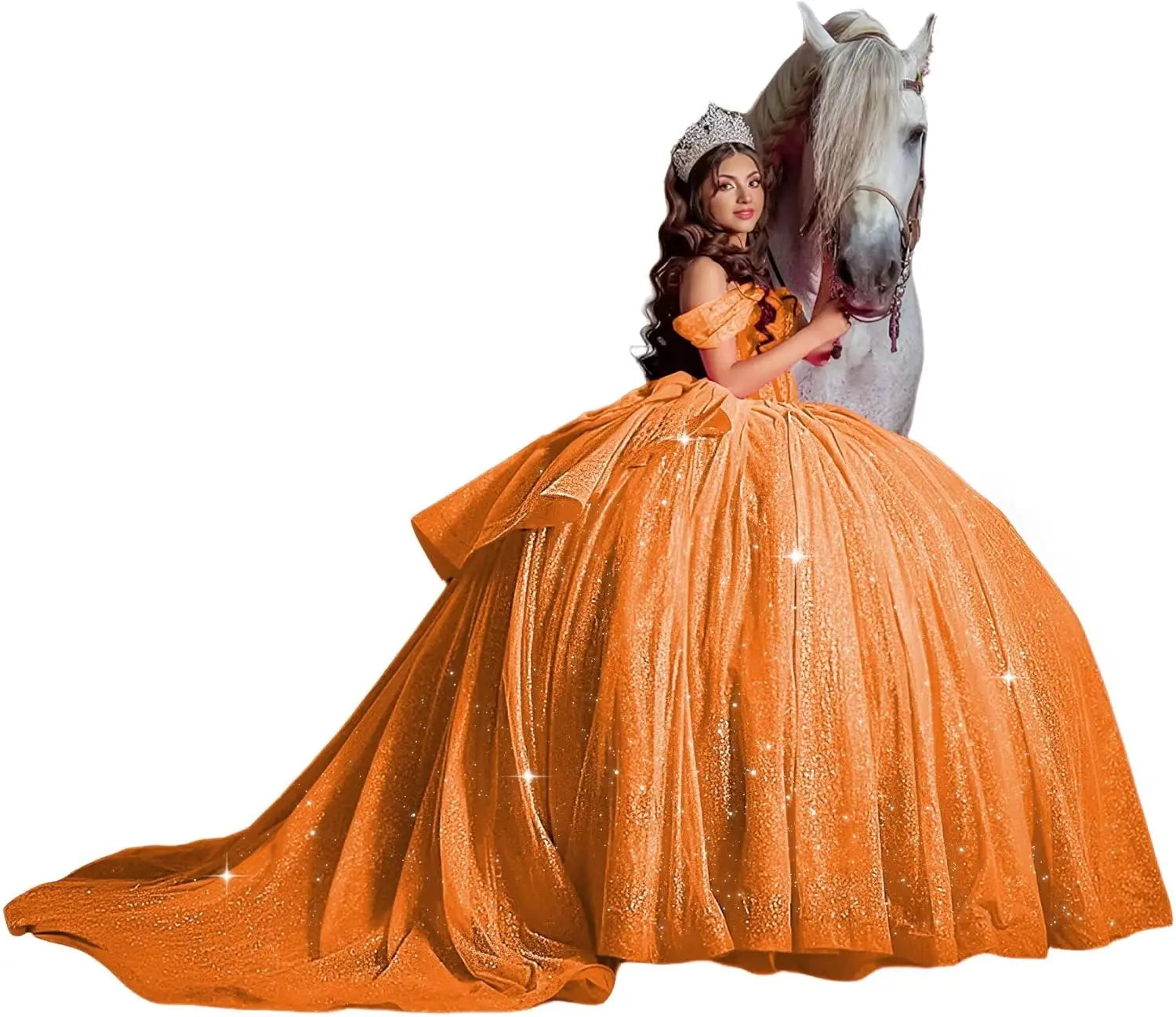 Off Shoulder Quinceanera Dresses Ball Gown Sparkly Beading Tulle Prom Dress Ruffle Layered Sweet 16 Dresses party dresses