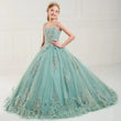 Apliques de flores de tul verde claro sin mangas para bodas, graduaciones, fiestas de cumpleaños, banquetes, vestidos de princesa, vestidos de niña de las flores 