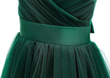 Vestido de tul con tirantes finos para niñas de flores, largo, corte A, para bodas, desfiles, princesas, fiestas de cumpleaños, bailes 