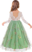 Vestido de niña de las flores, princesa, sin mangas, floral, bordado, para verano, boda, desfile, cumpleaños, tutú, vestido de tul 