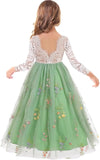 Vestido de niña de las flores, princesa, sin mangas, floral, bordado, para verano, boda, desfile, cumpleaños, tutú, vestido de tul 