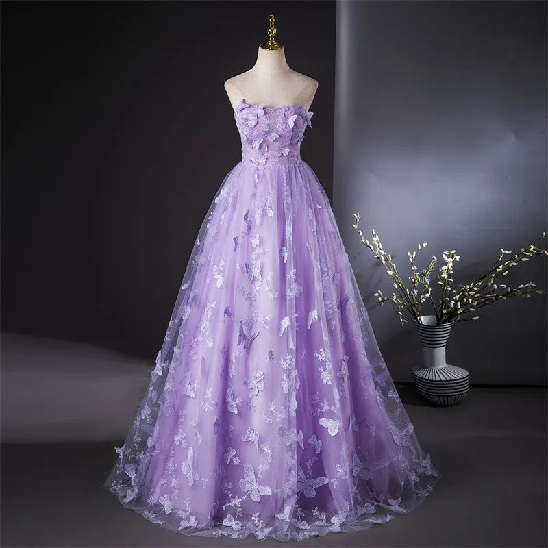 Ashley Gloria Strapless Party Dress Luxury 15 Quinceanera Dresses Sweet Lace Ball Gown Custom Color For Girls