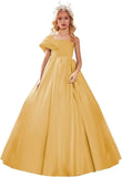 Satin One Shoulder Flower Girl Dresses for Wedding Ball Gown Puffy Pageant Gown Cute First Communion Dress princess dress