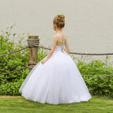 Flower Girl Dress Crossed Straps Lace Wedding Dresses Party Bridesmaid Ball Gown princess dress  pageant dresses for girls