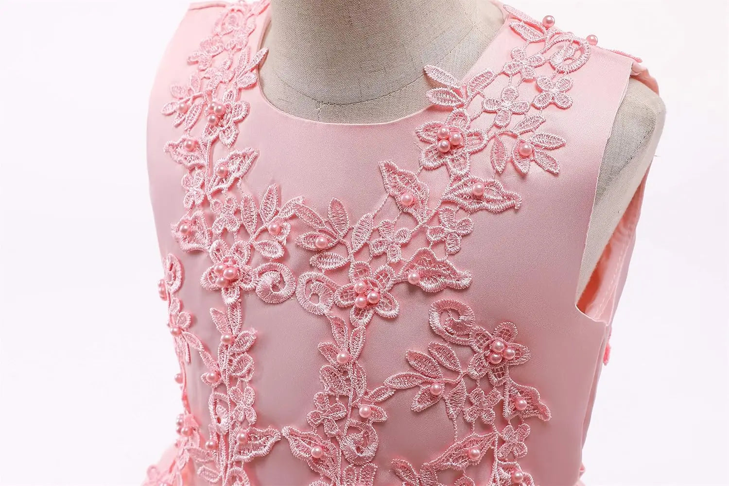 Little/Big Girls Lace Bridesmaid Dress Flower Kid Wedding Ball Gown Toddler Princess Pageant Evening Dresses princess dress